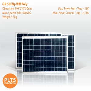 GH Solar Panel 50 Wp Poly
