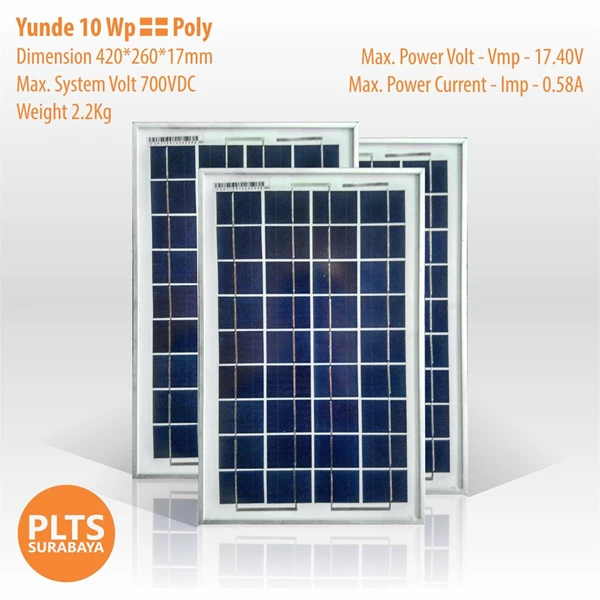 Yunde Solar Panel 10 Wp Poly