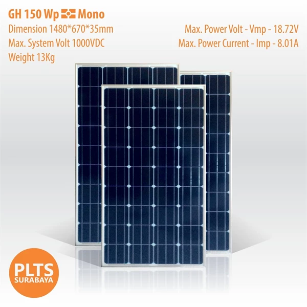 GH Solar Panel 150 Wp Mono