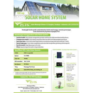 Solar power panel PAKET SOLAR HOME SYSTEM 100 WP - PANEL TENAGA SURYA
