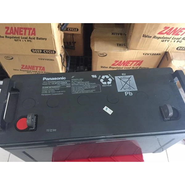 Battery VRLA / Aki VRLA AGM Panasonic 12v 120ah