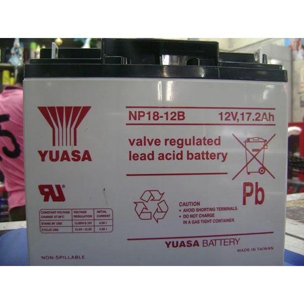 Battery VRLA /   AGM  VRLA YUASA 12v 17.2ah