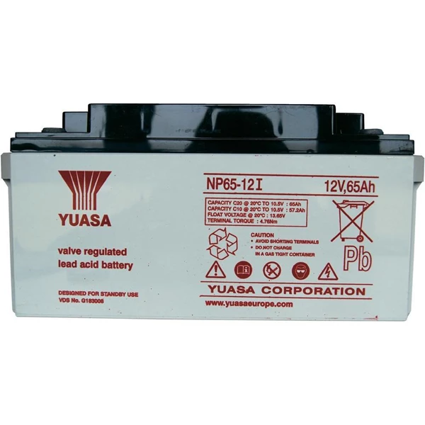 Battery VRLA /   AGM  VRLA YUASA 12v 65ah