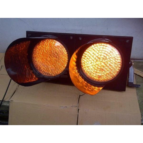 Paket Lampu Warning Light / Solar Warning Light  2 Aspek 30 cm Tenaga Surya