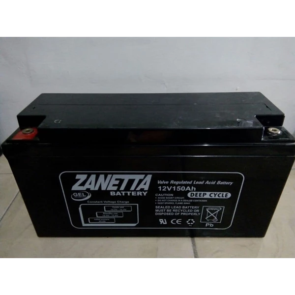Accu / Baterai VRLA Deepcycle Gel Zanetta 12V 150AH 