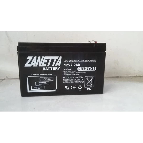Discount Battery VRLA Gell Zanetta 12 V 7.2 AH Battery Solar Cell and UPS