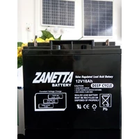Baterai Solar Panel VRLA Deepcycle Gel Zanetta 12v 18ah untuk UPS dan solar panel