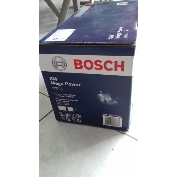 Dry Accu Merk Bosch 12v 100ah Type DIN 60044