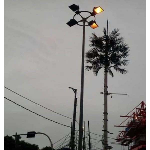 Flood Light Pole 9 Meters with Stairs