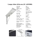 Solar Street Lamp All in One (IC-AIOM 80) 80watt  2