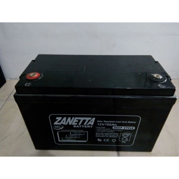 Battery/Accu Vrla Deepcycle Gel Zanetta 12v 100ah 