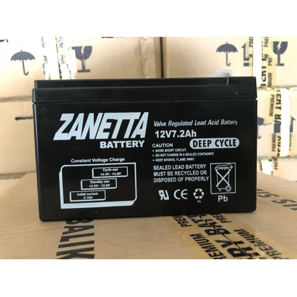 Accu Vrla Gel Zanetta 12v 7.2ah battery for toys